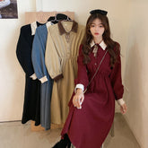 BXOXO party look inspos Fairy Vintage Dress Women Autumn Long Sleeve Retro French Elegant Dress Female Casual Party One-Piece Dress Korean 2021 Autumn